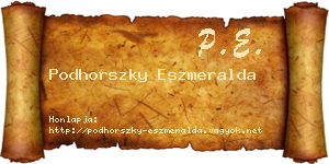 Podhorszky Eszmeralda névjegykártya